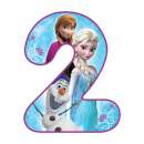 Frozen Number 2 Edible Icing Image